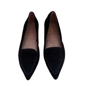 Aerosoles black loafer flats. Size 8, suede